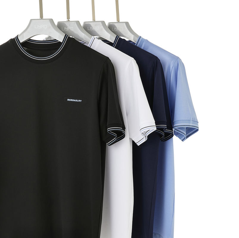 Короткий рукав Custom Logo Crewneck футболка для мужских повседневных и спортивных мероприятий