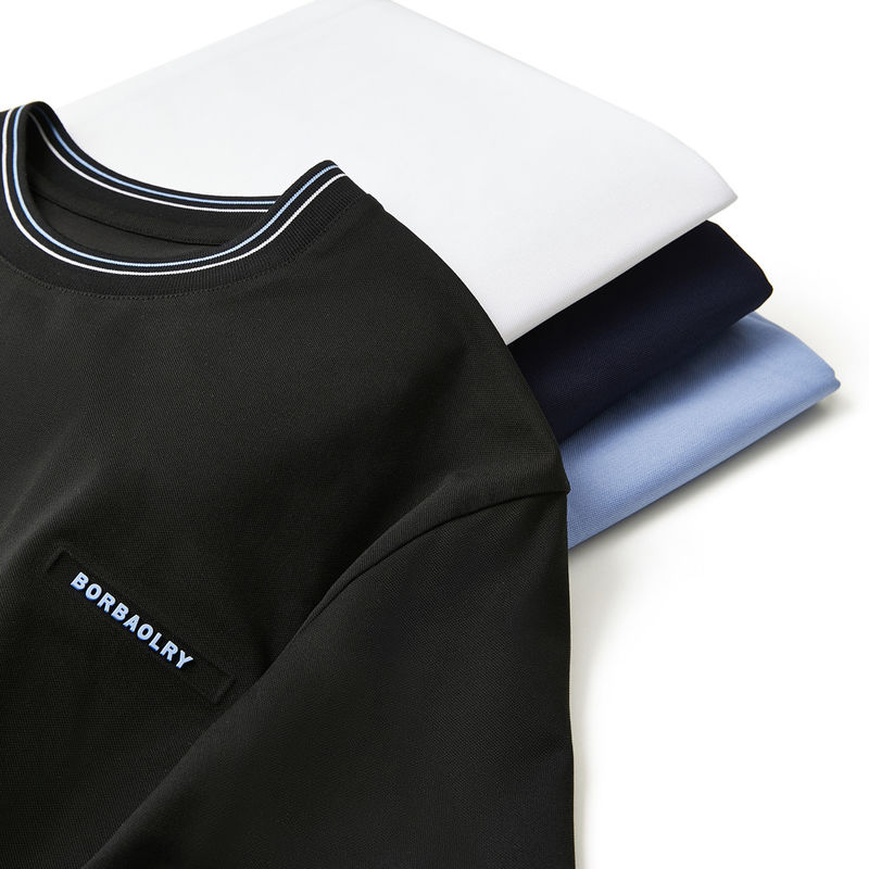 Короткий рукав Custom Logo Crewneck футболка для мужских повседневных и спортивных мероприятий