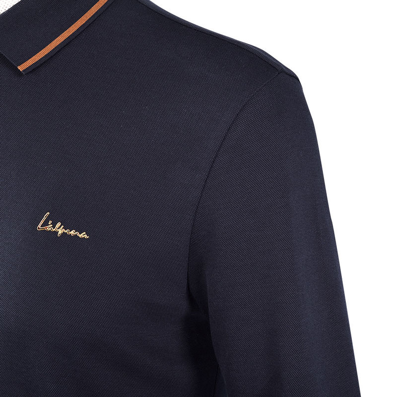Цельная продажа Мужской дизайн на заказ Простая длинная рукава Polo Logo рубашки Пахта футболки