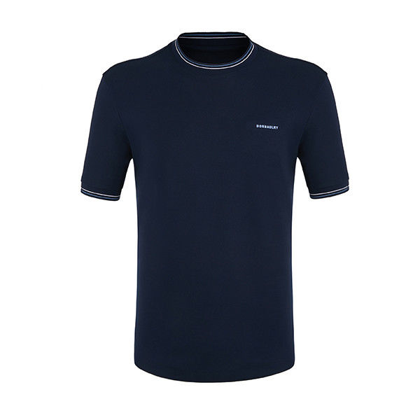 Настраиваемый логотип Графический дизайн Мужская футболка Классическая 100% хлопчатобумажная круглая шея Большой размер