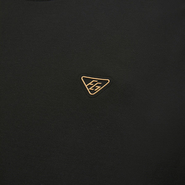 2024 Fast Puff Print Shirt Custom Logo Color T-Shirt Черный с настраиваемыми узорами