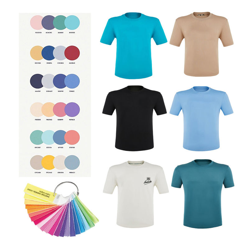 2024 Fast Puff Print Shirt Custom Logo Color T-Shirt Черный с настраиваемыми узорами