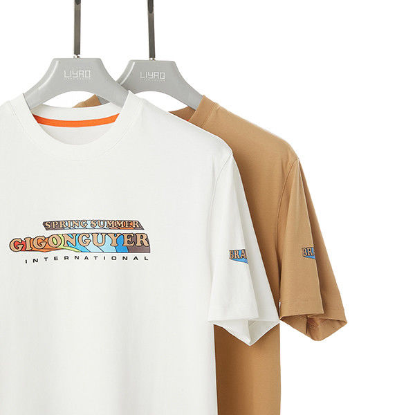 Дизайн на заказ Цвет Круглая шея Белая футболка хлопчатобумажная для мужчин Мужчины ODM OEM Puff DTG печать