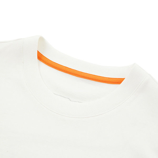 Ежедневный офисный костюм 2024 Custom Design Круглая шея Белая хлопчатовая футболка для мужчин