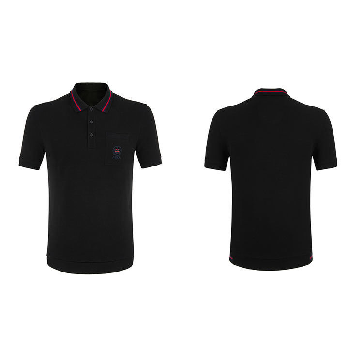 Летние футболки с вышитой логотипом и свернутым воротником 2024 Новейший