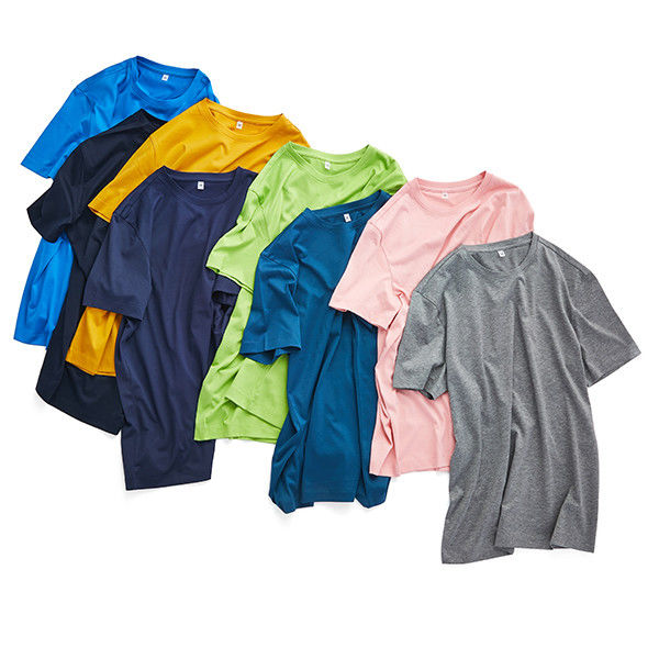 Комфортные цвета мужская футболка Профессиональная простая рубашка с 100% хлопчатобумажной тканью