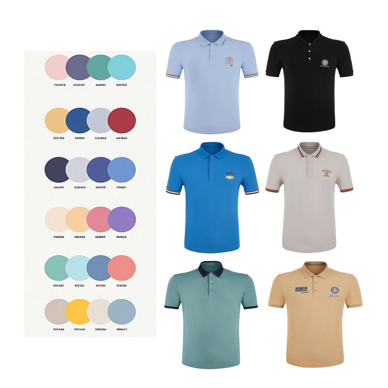 OEM ODM Дизайн Polo Shirts для мужчин 100% хлопчатобумажные футболки Вьетнам Custom Style foshan