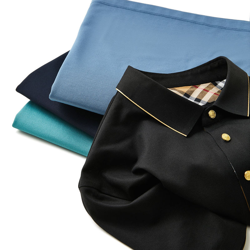 Поло рубашка с коротким рукавом для мужчин Дети трикотажная ткань весна лето осень