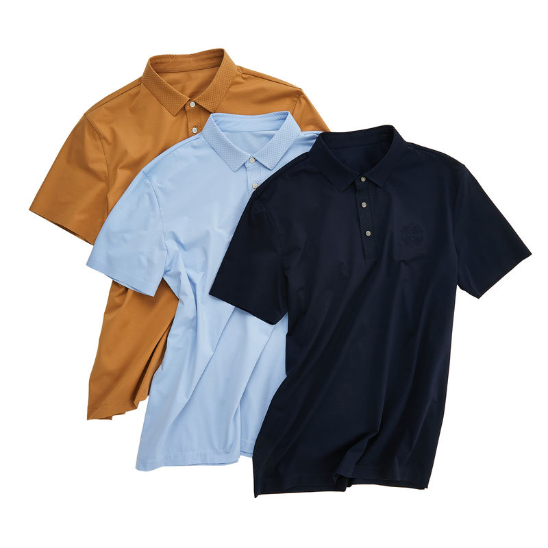 Настраиваемый цветовой логотип Polo Spandex Nylon мужская футболка без швов для OEM ODM узоров