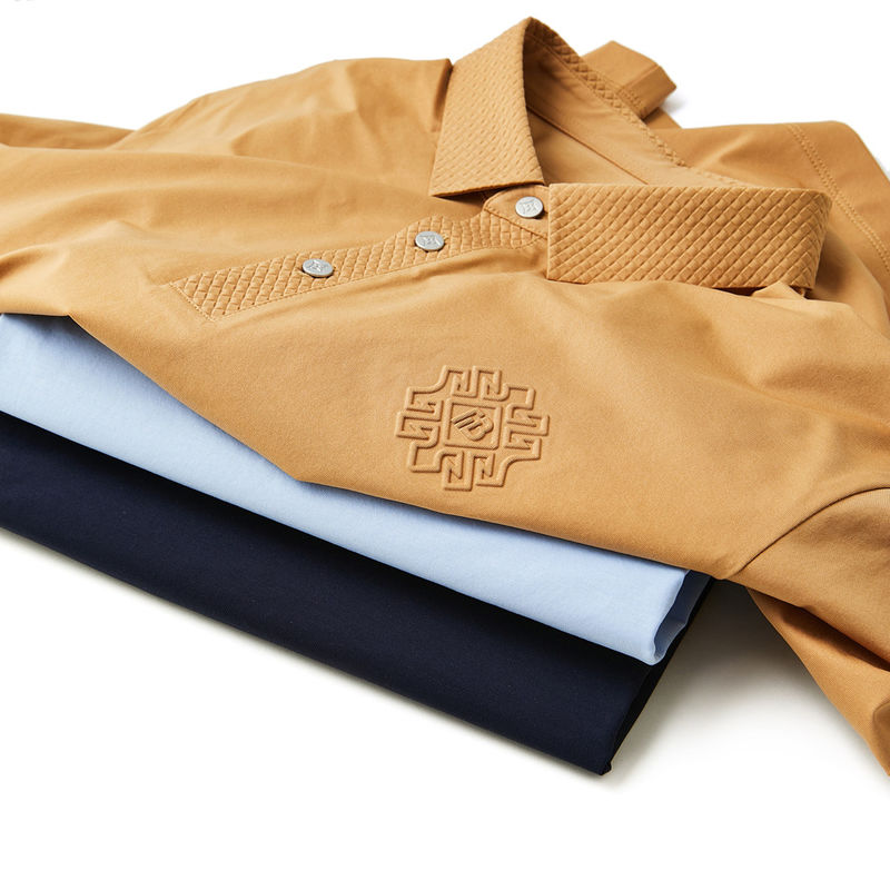 Настраиваемый цветовой логотип Polo Spandex Nylon мужская футболка без швов для OEM ODM узоров
