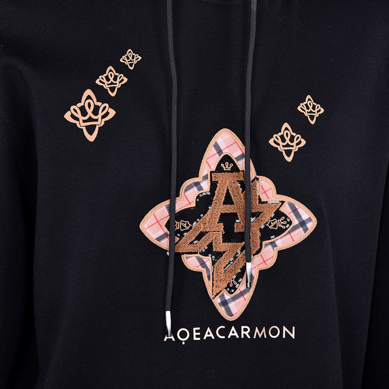Бегущий хлопковый мужской хаусик Потовой викинг Custom Pattern Logo 450Gsm Для спорта