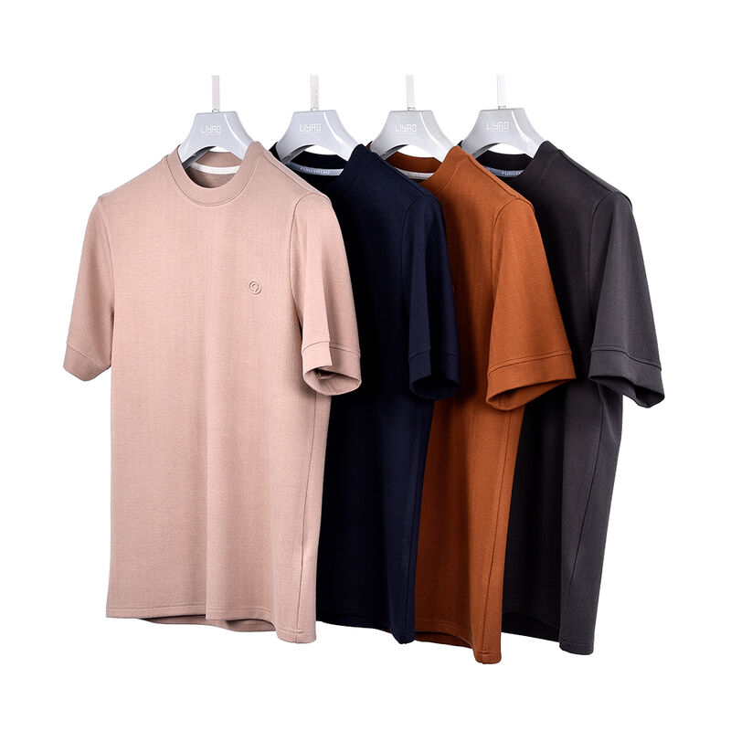 Оптовая настройка логотипа дизайн этикетки быстросущий дыхательный антиморщины простой футболки высокое качество поддельная шея для мужчин пустой