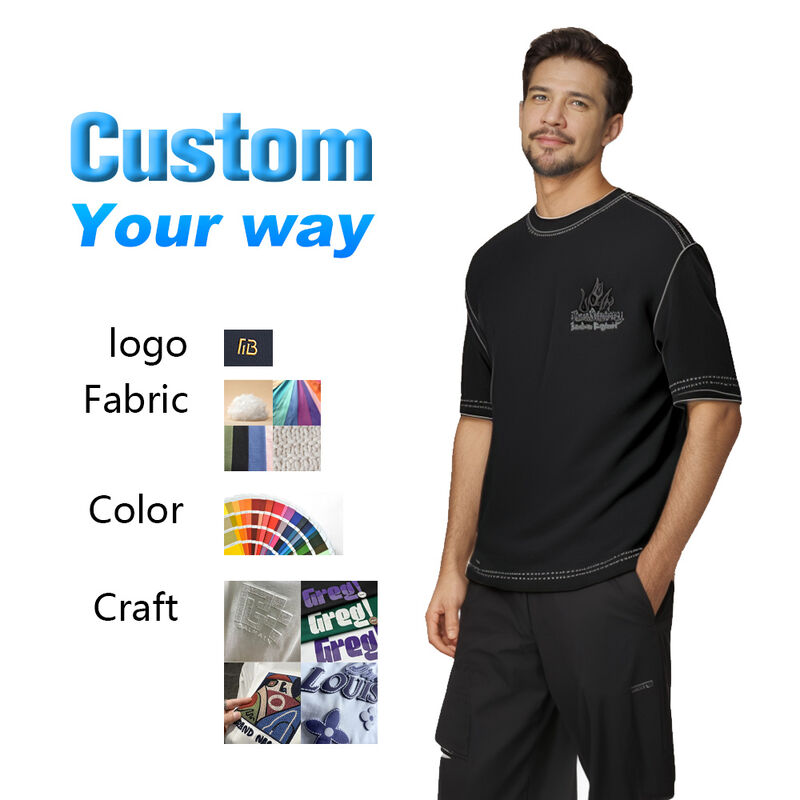 Горячая распродажа качественная летняя черная футболка для мужчин с опущенными плечами, тяжелый хлопок, оверсайз, уличный стиль