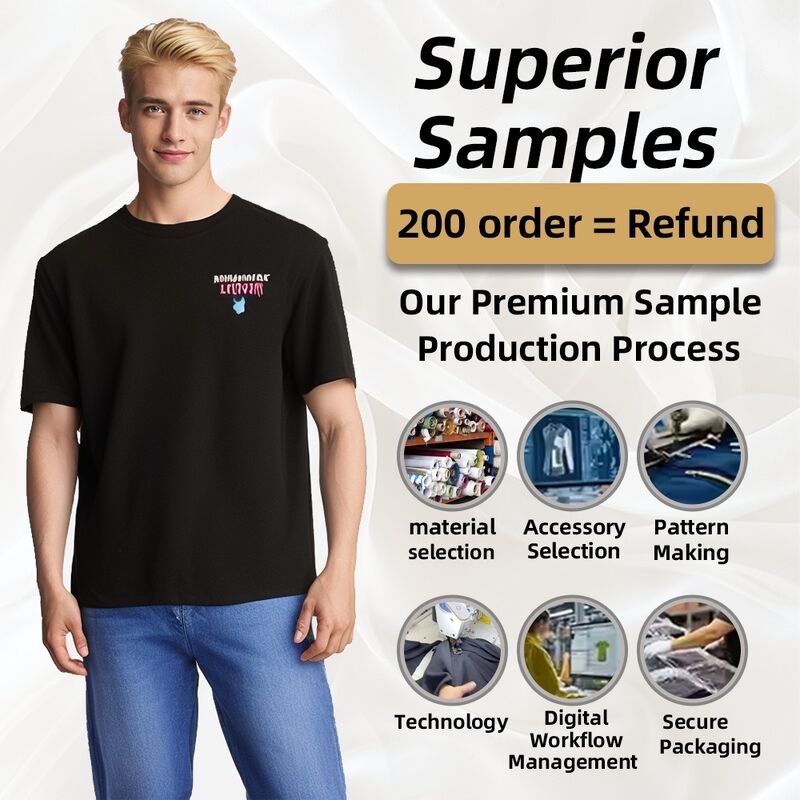 Фабрика горячая продажа настройка логотипа вышивка принты тяжеловесный падающий плечо черный белый футболка для мужчин