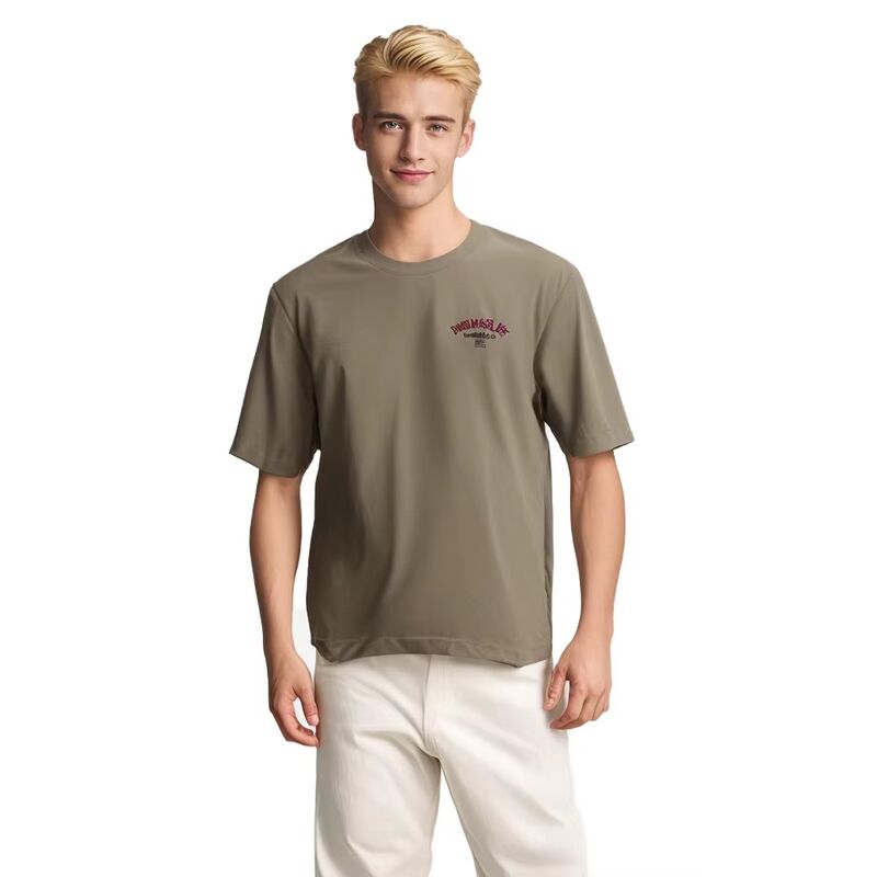 Мужская футболка унисекс с винтажным эффектом, оверсайз, с короткими рукавами и принтом логотипа на заказ