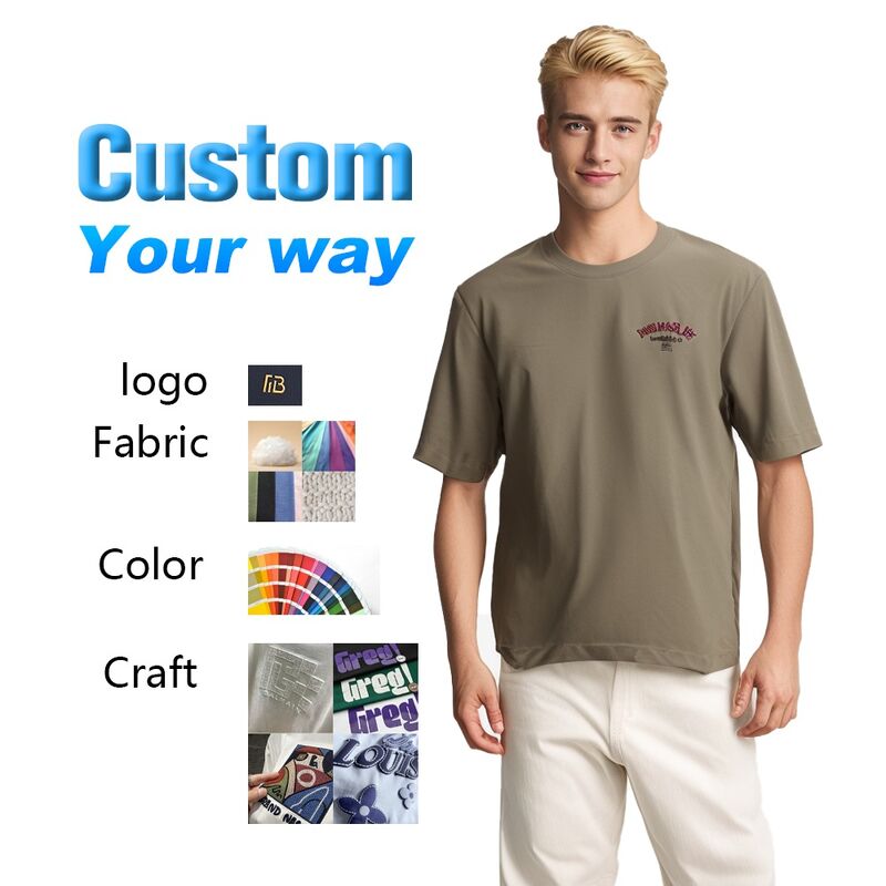 Мужская футболка унисекс с винтажным эффектом, оверсайз, с короткими рукавами и принтом логотипа на заказ