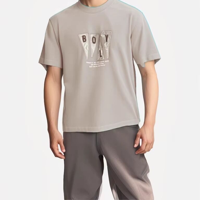 Высококачественная футболка с коротким рукавом и круглым вырезом из 100% хлопка для шелкографии с логотипом