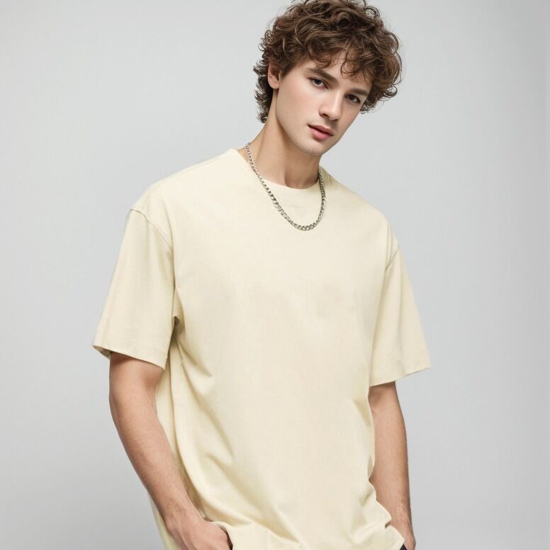 Высококачественная мужская пустая футболка