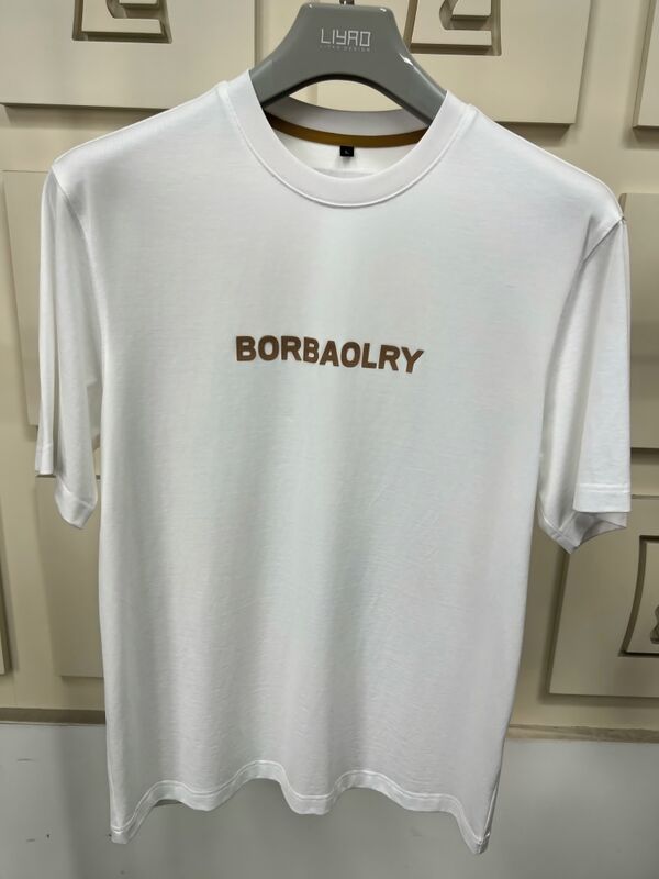 Высококачественная мужская футболка с коротким рукавом с индивидуальным логотипом с использованием технологии DTG