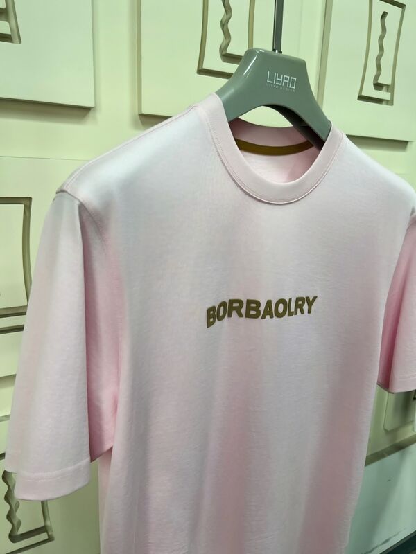 Высококачественная мужская футболка с коротким рукавом с индивидуальным логотипом с использованием технологии DTG