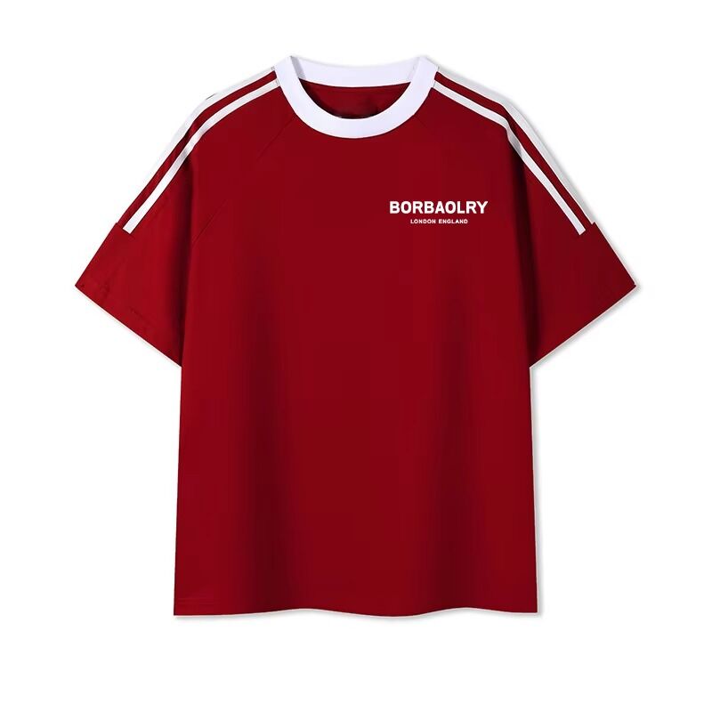 Мужчины O-Neck Регулярные трикотажные окрашенные хлопчатобумажные футболки Удобные мужские смеси печать сладкая рубашка для мужчин