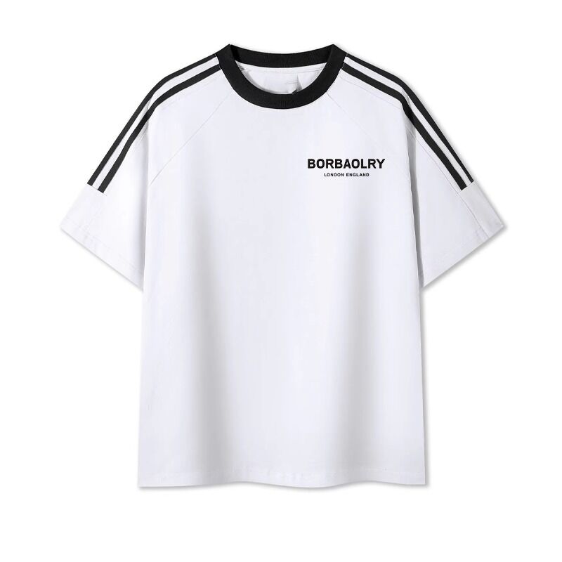 Мужчины O-Neck Регулярные трикотажные окрашенные хлопчатобумажные футболки Удобные мужские смеси печать сладкая рубашка для мужчин