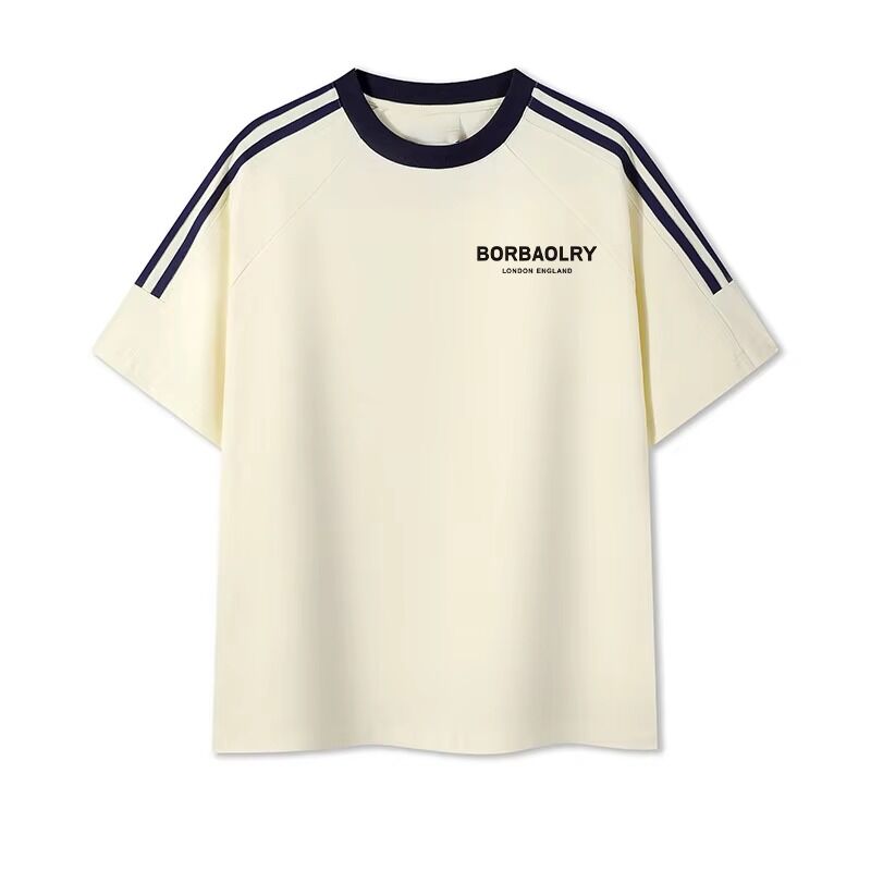 Мужчины O-Neck Регулярные трикотажные окрашенные хлопчатобумажные футболки Удобные мужские смеси печать сладкая рубашка для мужчин