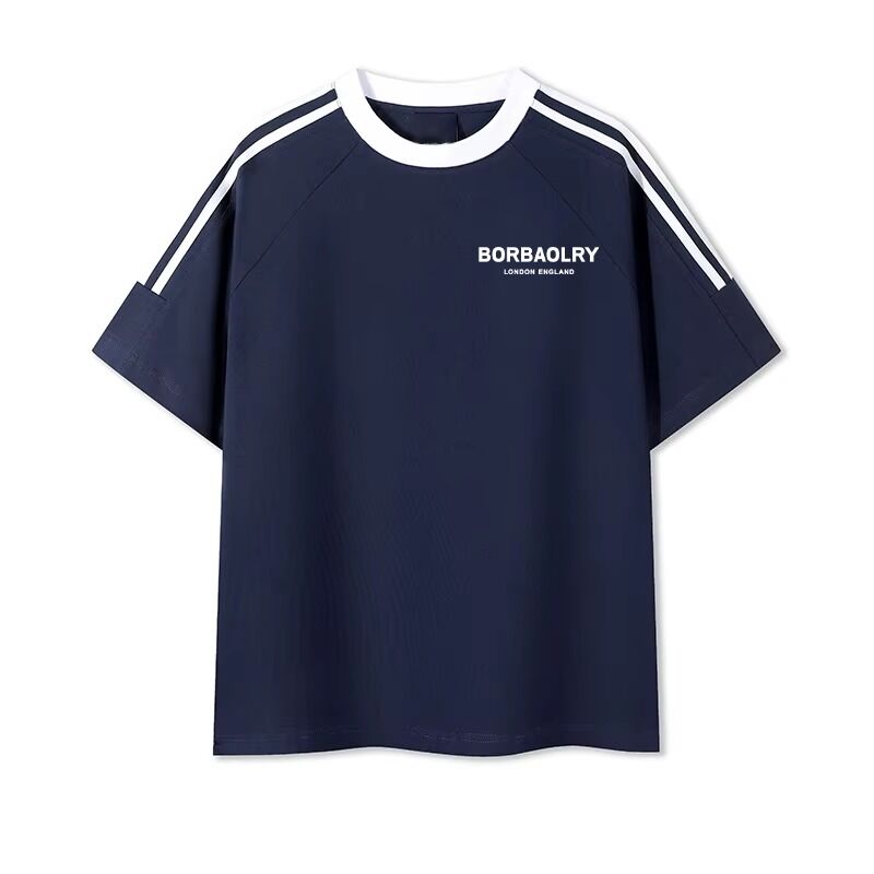 Мужчины O-Neck Регулярные трикотажные окрашенные хлопчатобумажные футболки Удобные мужские смеси печать сладкая рубашка для мужчин