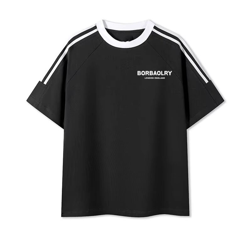 Мужчины O-Neck Регулярные трикотажные окрашенные хлопчатобумажные футболки Удобные мужские смеси печать сладкая рубашка для мужчин