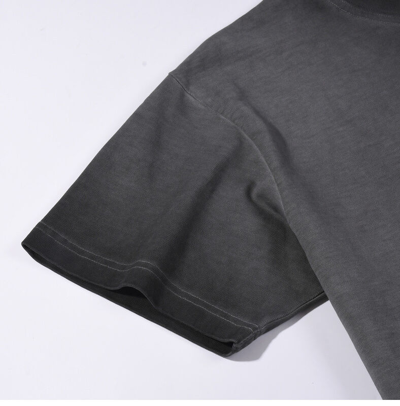 Горячая мужская футболка стиральная для мужчин Старинный стиль Большой размер рубашки Настройка логотипа Печать моды Неформальная рубашка с коротким рукавом