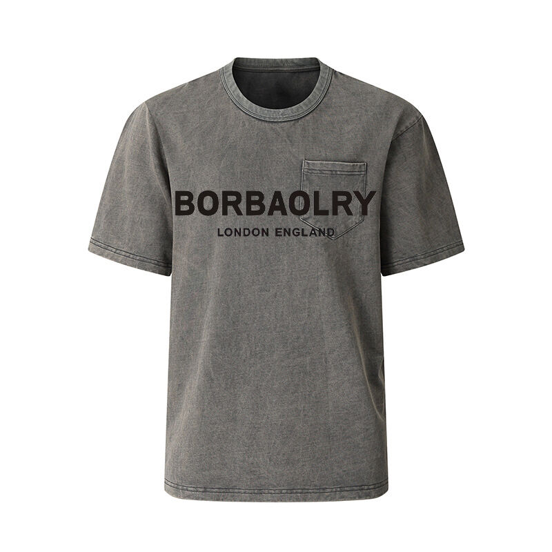 Оптовые унисекс футболки с винтажным принтом, тяжелые, черные, оверсайз, мужские футболки