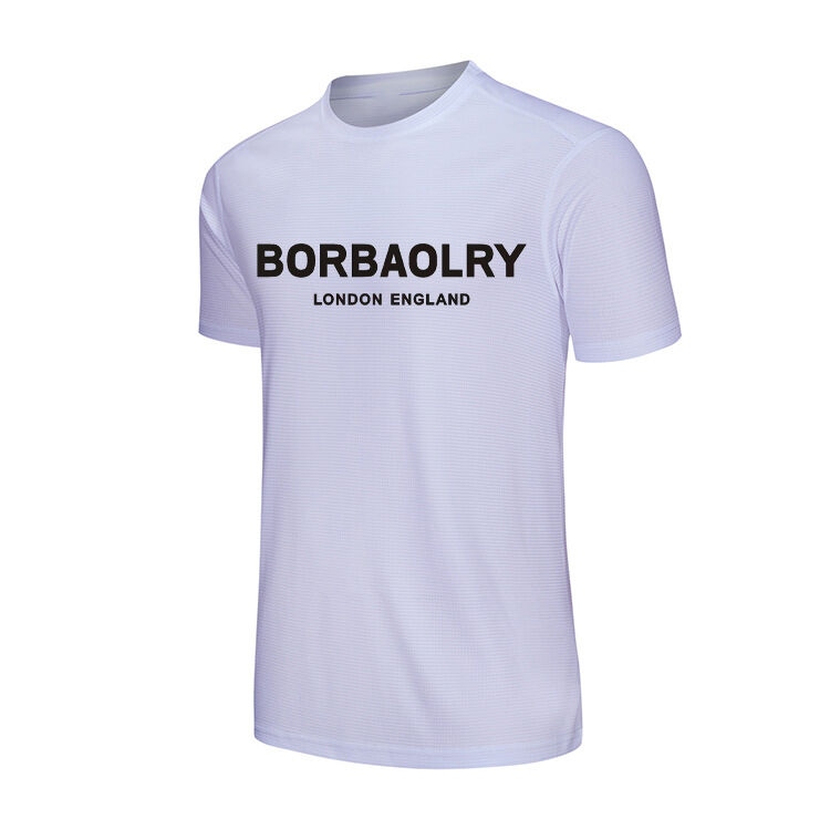 Горячая продажа Персонализированная Блэйн Круглый Шейк футболка Сушка Fit T Напечатанные футболки с логотипом Настройка