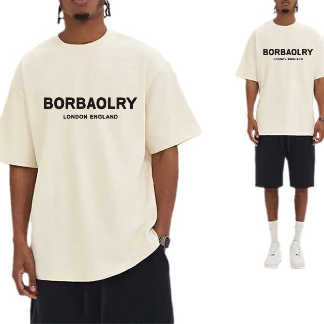 220 Gsm хлопчатобумажная футболка высокое качество падающая плечо большая футболка оптом индивидуальные футболки для мужчин