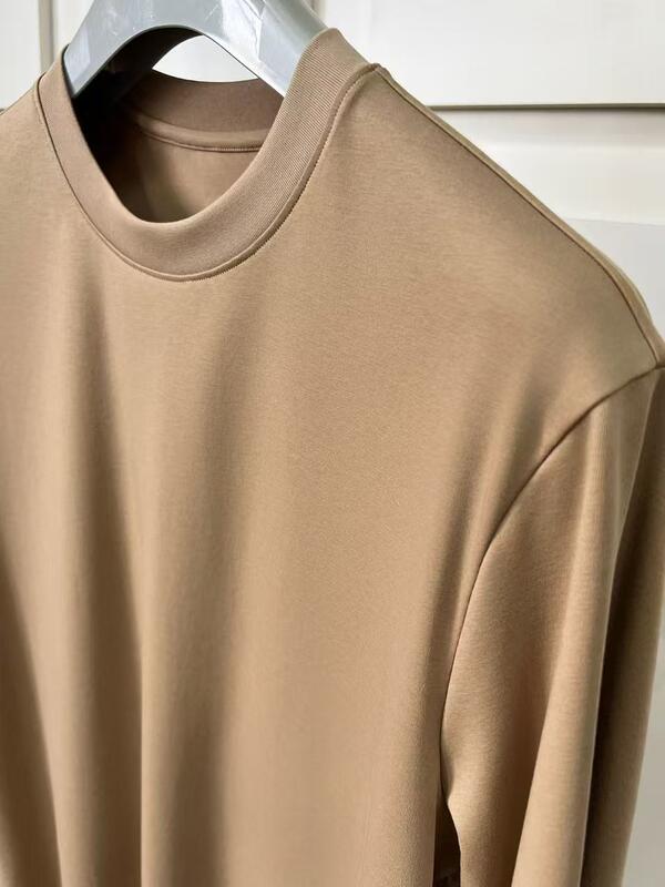 Мужские однотонные хлопковые футболки с коротким рукавом и круглым вырезом, фабричное производство ODM