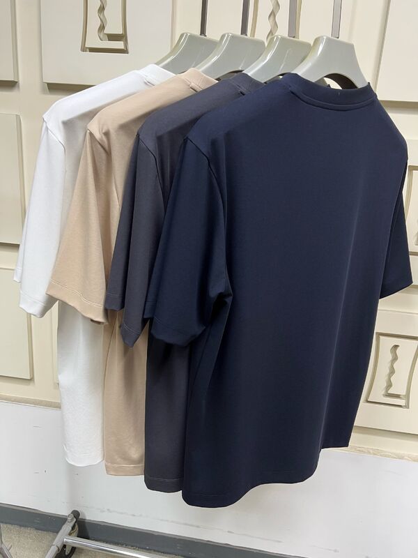 Минималистичные мужские футболки с коротким рукавом, однотонные базовые футболки для мужчин