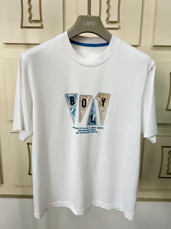 Мужские футболки с круглым вырезом и коротким рукавом, модные футболки с графическим принтом и вышивкой, многоцветные повседневные футболки из 100% хлопка для мужчин