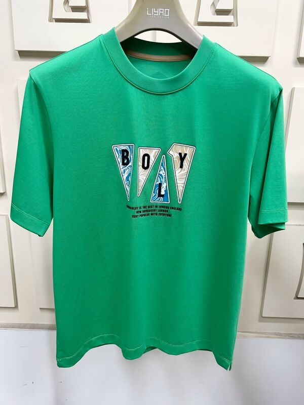 Мужские футболки с круглым вырезом и коротким рукавом, модные футболки с графическим принтом и вышивкой, многоцветные повседневные футболки из 100% хлопка для мужчин