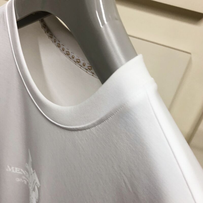 Мужские футболки премиум-класса из органического хлопка с тисненым логотипом, мягкая дышащая ткань для повседневной и деловой одежды, мужская футболка