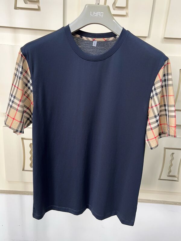 Мужские модные футболки с знаковыми полосатыми рукавами, нормальной фитнес-челюстью, высококачественный хлопок