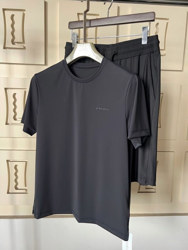 Распродажа мужских летних дышащих однотонных легких комплектов поло с короткими рукавами из полиэстера/хлопка