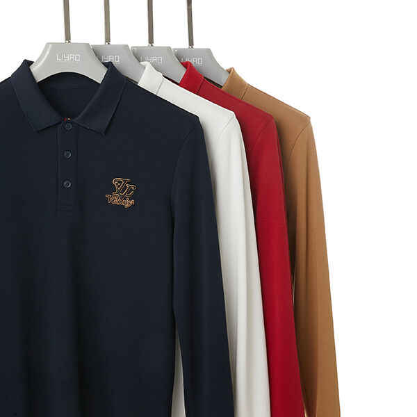 Высокая эластичность Удобная для кожи мода Простая одежда хлопчатобумажная с длинными рукавами футболки мужская одежда футболки поло высокое качество