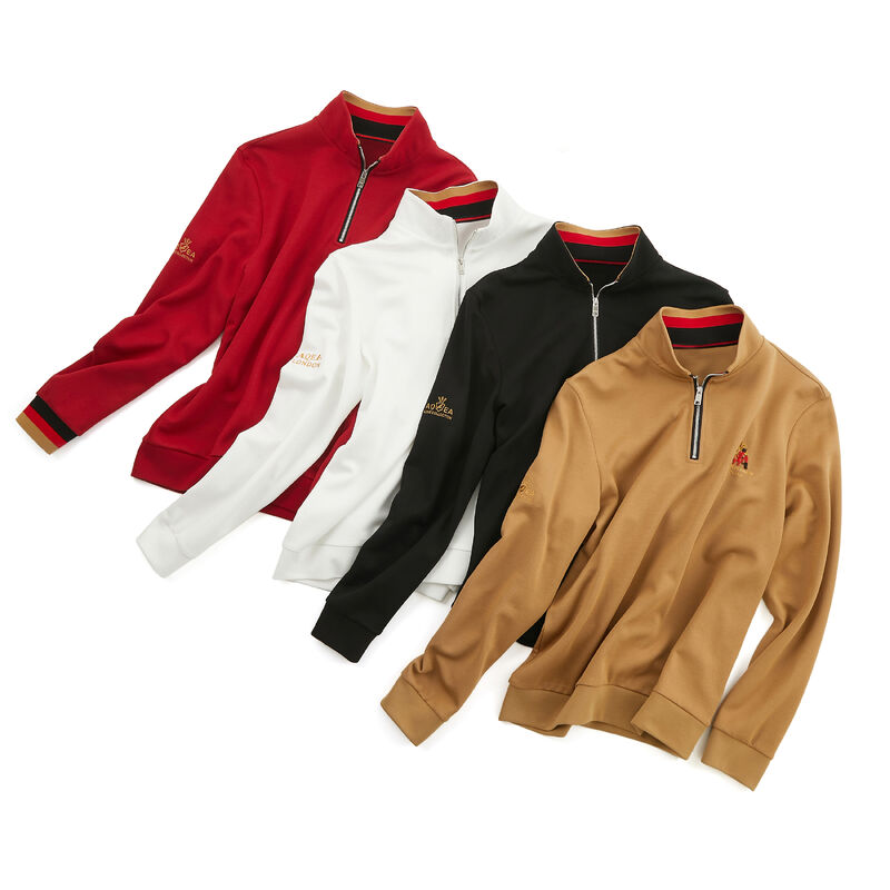 Поло рубашка полный рукав футболка мужчины Поло рубашки на заказ логотип молнии длинный рукав стойка воротник бизнес