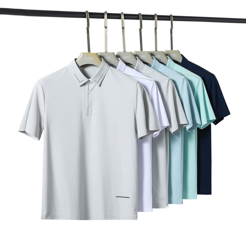 Дизайн логотипа на заказ Бесшовный и быстрый сухой высококачественный белый черный футболка для мужчин