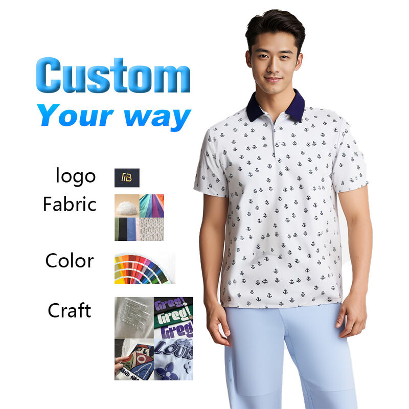 Мужские футболки для мужчин и женщин Персонализированные и напечатанные Поло для гольфа для бизнеса