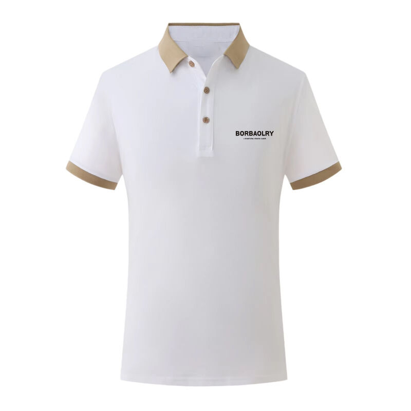 Оптовая продажа Новая весенне-летняя коллекция 200 грамм Популярная гольф-одежда Модный поло с коротким рукавом и воротником-стойкой
