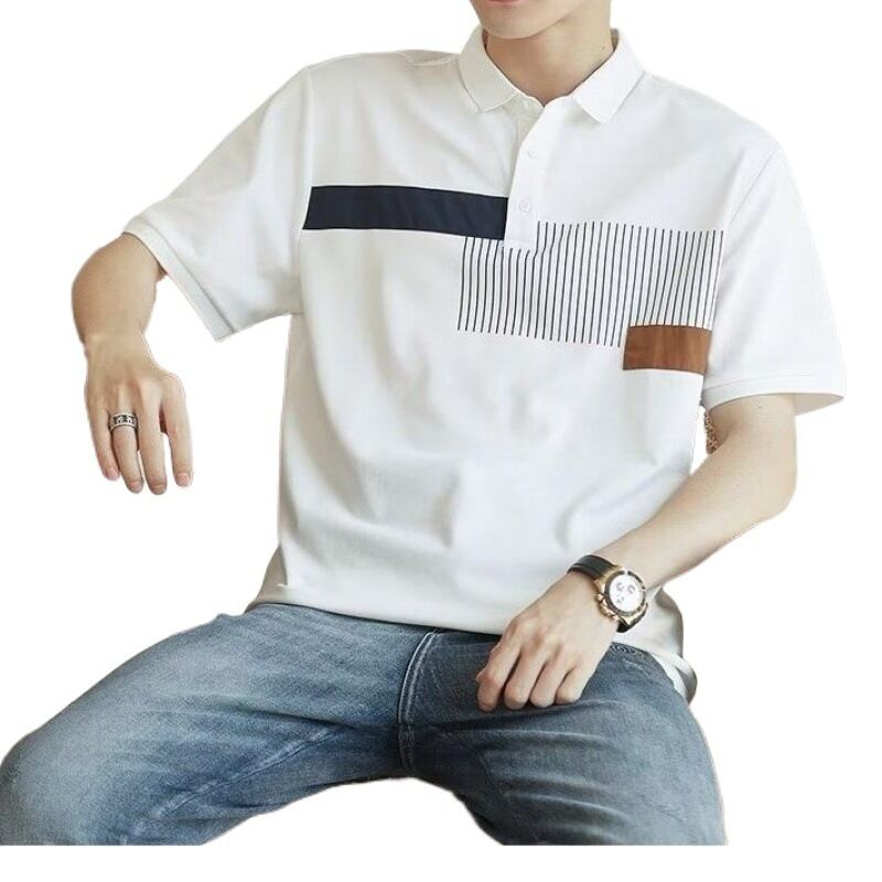 Короткий рукав с логотипом на заказ для рубашки поло, дышащая, быстросохнущая, хлопковая, однотонная, для летнего гольфа