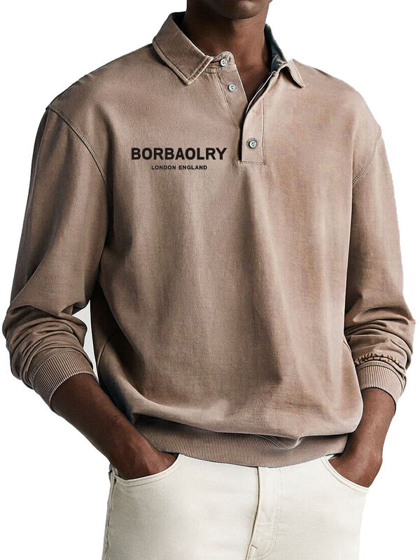 Высококачественная хлопковая футболка-поло на заказ с логотипом, однотонная, трикотажная, повседневная, оптовая продажа, быстросохнущая спортивная мужская футболка-поло с длинным рукавом