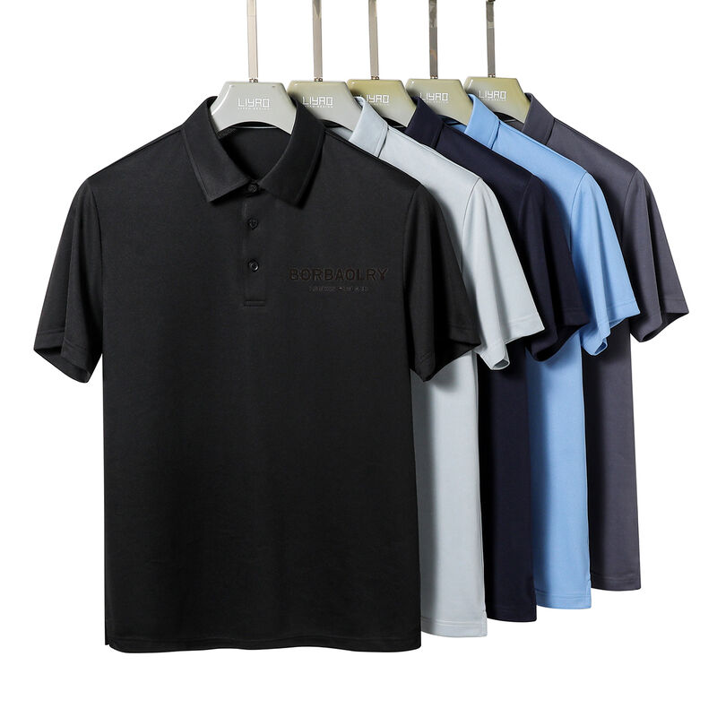 Мужские унисексные неформальные короткие рукава для поло рубашки горячая продажа твердый шаблон печатный футболка на заказ логотип простой окрашенный анти-пиллинг
